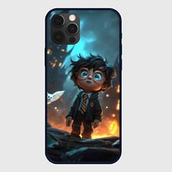 Чехол для iPhone 12 Pro Max Маленький удивленный Гарри Поттер, цвет: 3D-черный
