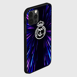 Чехол для iPhone 12 Pro Max Real Madrid neon energy, цвет: 3D-черный — фото 2
