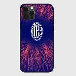 Чехол для iPhone 12 Pro Max AC Milan red energy, цвет: 3D-черный