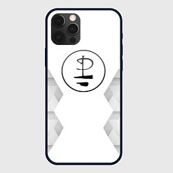 Чехол для iPhone 12 Pro Max Pink Floyd white poly, цвет: 3D-черный