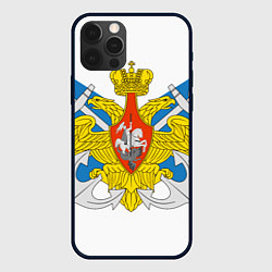 Чехол для iPhone 12 Pro Max Военно-морской флот: орёл, цвет: 3D-черный