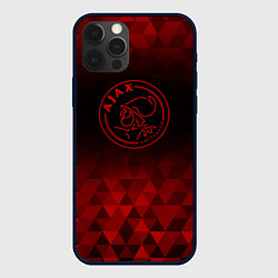 Чехол для iPhone 12 Pro Max Ajax red poly, цвет: 3D-черный