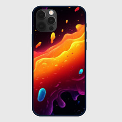 Чехол для iPhone 12 Pro Max Сочная волна из капель, цвет: 3D-черный