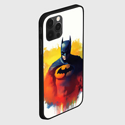 Чехол для iPhone 12 Pro Max Бэтмен в краске, цвет: 3D-черный — фото 2