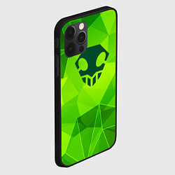 Чехол для iPhone 12 Pro Max Bleach green poly, цвет: 3D-черный — фото 2