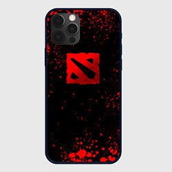 Чехол для iPhone 12 Pro Max Красные брызги - Dota 2, цвет: 3D-черный