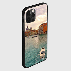 Чехол для iPhone 12 Pro Max Гранд-канал Венеции - городской пейзаж, цвет: 3D-черный — фото 2