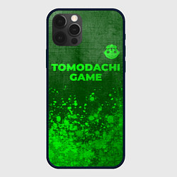 Чехол для iPhone 12 Pro Max Tomodachi Game - green gradient посередине, цвет: 3D-черный