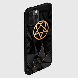 Чехол для iPhone 12 Pro Max HIM golden poly, цвет: 3D-черный — фото 2