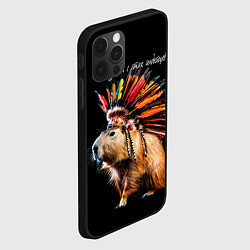 Чехол для iPhone 12 Pro Max Все дуреют с этих индейцев, цвет: 3D-черный — фото 2