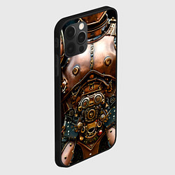 Чехол для iPhone 12 Pro Max Рыцарские доспехи фэнтези Стимпанк, цвет: 3D-черный — фото 2