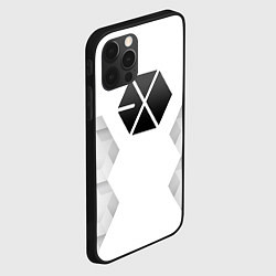 Чехол для iPhone 12 Pro Max Exo white poly, цвет: 3D-черный — фото 2