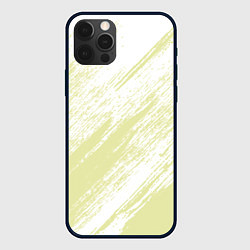 Чехол для iPhone 12 Pro Max The color is white and yellow, цвет: 3D-черный