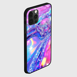 Чехол для iPhone 12 Pro Max Розовые блестки, цвет: 3D-черный — фото 2