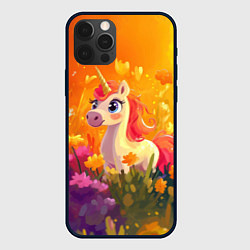 Чехол для iPhone 12 Pro Max Милая енинорожка, цвет: 3D-черный