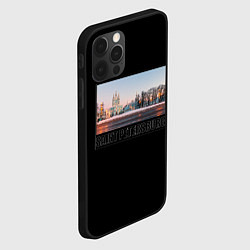 Чехол для iPhone 12 Pro Max Санкт-Петербург Смольный собор, цвет: 3D-черный — фото 2