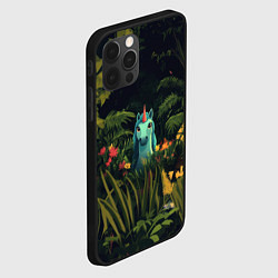 Чехол для iPhone 12 Pro Max Голубая единорожка, цвет: 3D-черный — фото 2