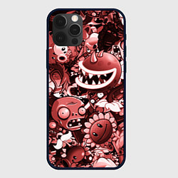 Чехол для iPhone 12 Pro Max Растения против зомби в красном цвете, цвет: 3D-черный