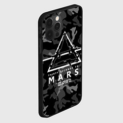 Чехол для iPhone 12 Pro Max 30 Seconds to Mars - poster, цвет: 3D-черный — фото 2