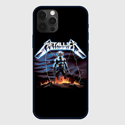 Чехол для iPhone 12 Pro Max Metallica - neon fantasy, цвет: 3D-черный