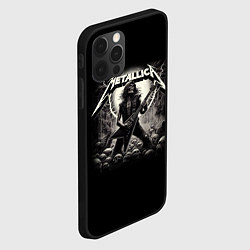 Чехол для iPhone 12 Pro Max Metallica - guitar solo, цвет: 3D-черный — фото 2