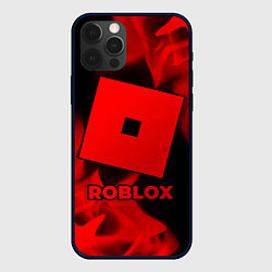 Чехол для iPhone 12 Pro Max Roblox - red gradient, цвет: 3D-черный