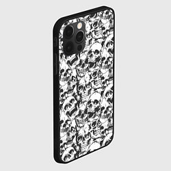 Чехол для iPhone 12 Pro Max Черепа, цвет: 3D-черный — фото 2