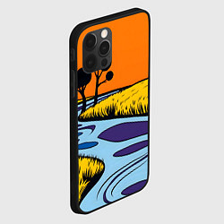 Чехол для iPhone 12 Pro Max Пейзаж с фантастической природой, цвет: 3D-черный — фото 2