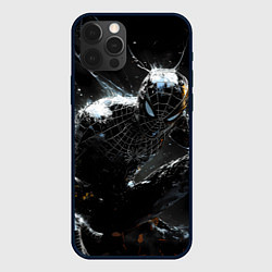 Чехол для iPhone 12 Pro Max Человек-паук в черном костюме, цвет: 3D-черный