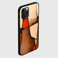 Чехол для iPhone 12 Pro Max Фрагментированная композиция, цвет: 3D-черный — фото 2