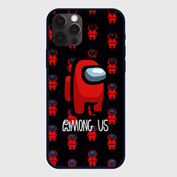 Чехол для iPhone 12 Pro Max Игра в кальмара x амонг ас, цвет: 3D-черный