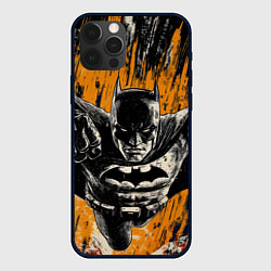 Чехол для iPhone 12 Pro Max Бэтмен супергерой, цвет: 3D-черный