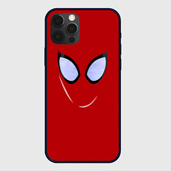 Чехол для iPhone 12 Pro Max Человек паук глаза питера, цвет: 3D-черный