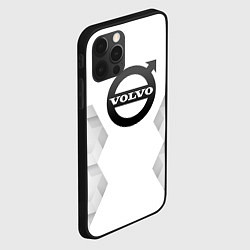 Чехол для iPhone 12 Pro Max Volvo white poly, цвет: 3D-черный — фото 2