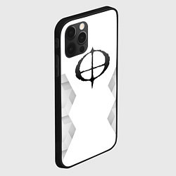 Чехол для iPhone 12 Pro Max Ozzy Osbourne white poly, цвет: 3D-черный — фото 2