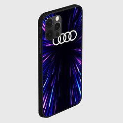 Чехол для iPhone 12 Pro Max Audi neon energy, цвет: 3D-черный — фото 2