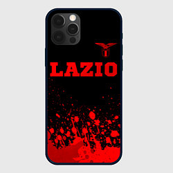 Чехол для iPhone 12 Pro Max Lazio - red gradient посередине, цвет: 3D-черный