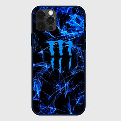 Чехол для iPhone 12 Pro Max Monster energy искры дымы, цвет: 3D-черный