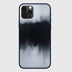 Чехол для iPhone 12 Pro Max Разводы черной краски, цвет: 3D-черный