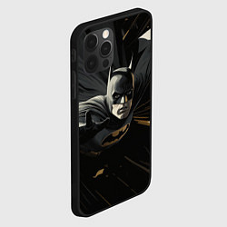 Чехол для iPhone 12 Pro Max Бэтмен черный плащ, цвет: 3D-черный — фото 2