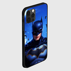Чехол для iPhone 12 Pro Max Бэтмен синее небо, цвет: 3D-черный — фото 2