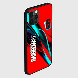 Чехол для iPhone 12 Pro Max Rainbow six геометрия полосы, цвет: 3D-черный — фото 2