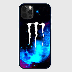 Чехол для iPhone 12 Pro Max Monster energy космос, цвет: 3D-черный