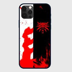 Чехол для iPhone 12 Pro Max Ведьмак огненный, цвет: 3D-черный