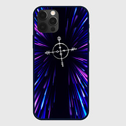 Чехол для iPhone 12 Pro Max Megadeth neon energy, цвет: 3D-черный