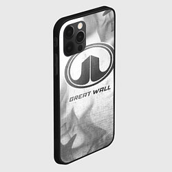 Чехол для iPhone 12 Pro Max Great Wall - white gradient, цвет: 3D-черный — фото 2