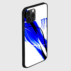 Чехол для iPhone 12 Pro Max Monster energy линии абстракции, цвет: 3D-черный — фото 2