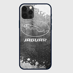 Чехол для iPhone 12 Pro Max Jaguar - grey gradient, цвет: 3D-черный