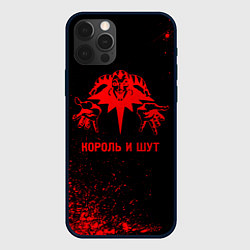 Чехол для iPhone 12 Pro Max Король и Шут - red gradient, цвет: 3D-черный