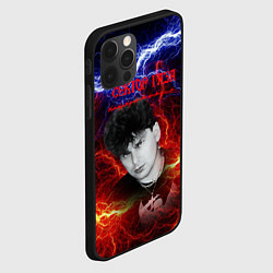 Чехол для iPhone 12 Pro Max Сектор газа молнии на фоне, цвет: 3D-черный — фото 2